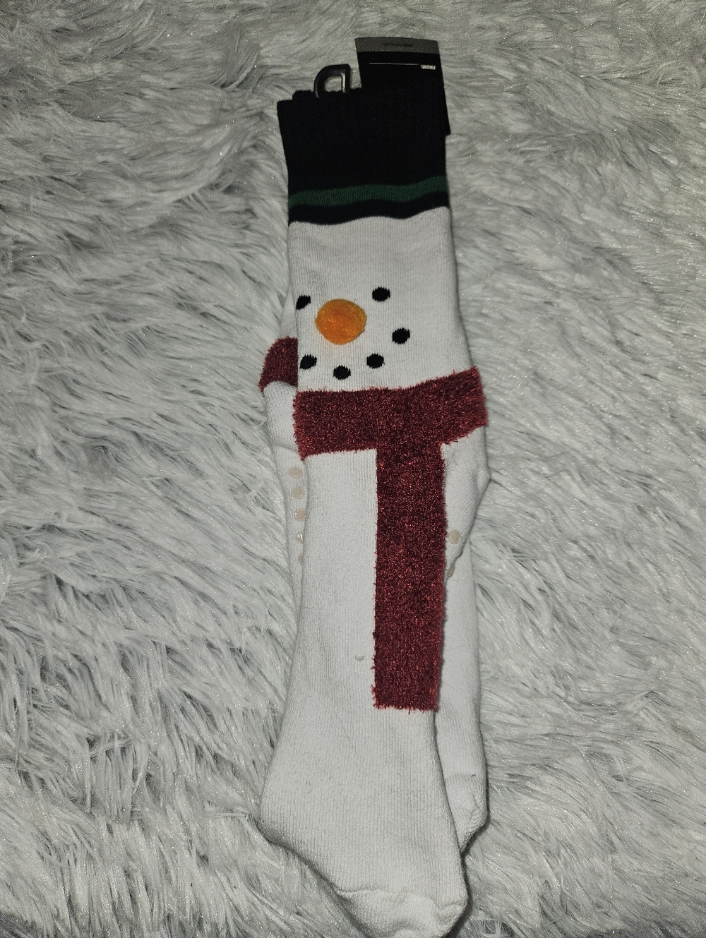 Joe Boxer Snowman Crew Socks w/ Grippers • Men’s 10–13 • NWT Cozy Holiday Socks